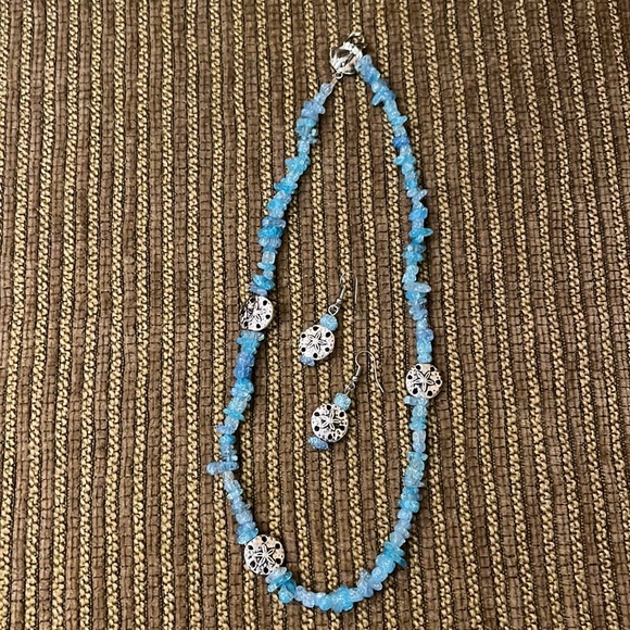 Handmade Beach Theme Necklace & Earring Set - Picture 1 of 6